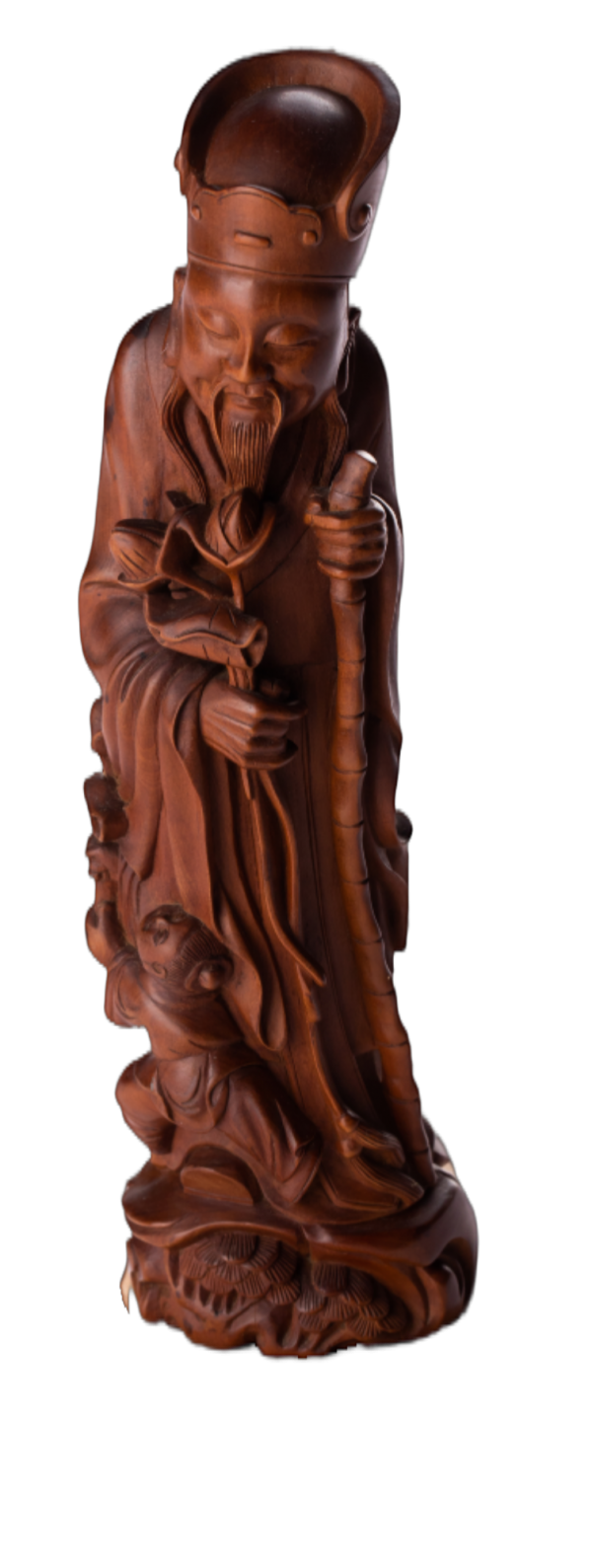 黄杨木雕周敦颐立像